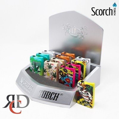 SCORCH TORCH SLIM W/ EMBOSSED ASST DESIGNS W/ NEON & IRIDESCENT COLORS STDS130 12CT/ DISPLAY